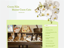 Tablet Screenshot of coonskincats.com